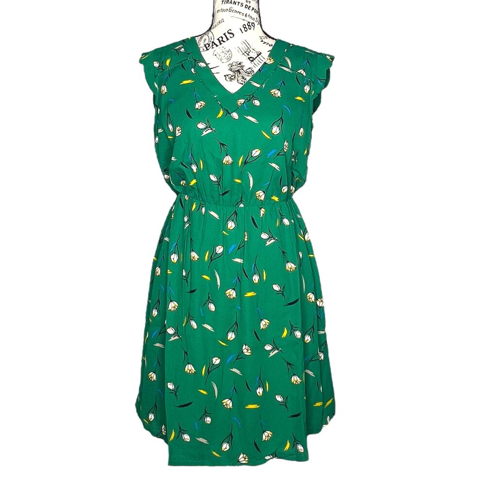 41Hawthorn X-SMALL PETITE Midnight Scallop Detail Dress - Stitch Fix Open Back
